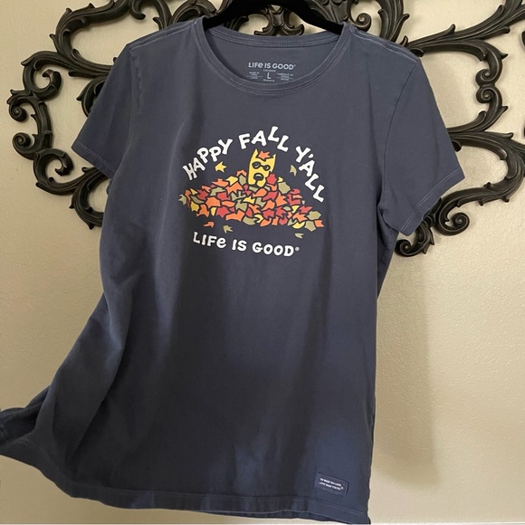 Life Is Good Tops - Life Is Good Short Sleeved Tee Women’s Size Large